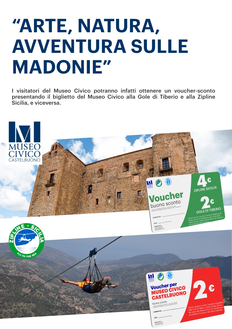 Arte, Natura, Avventura sulle Madonie” – Collaborazione tra il Museo Civico di Castelbuono, le Gole di Tiberio e la Zipline Sicilia